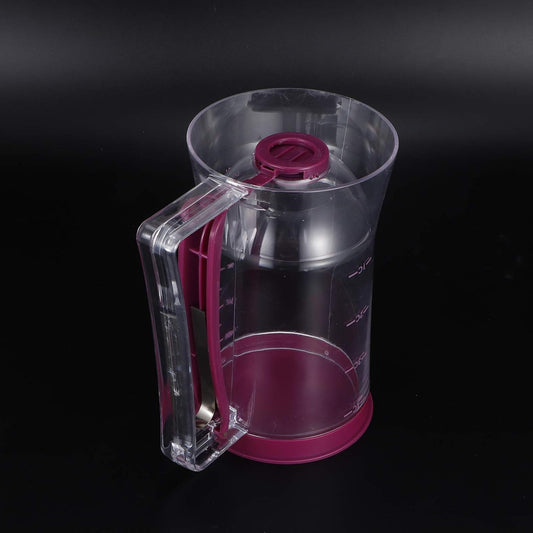Pancake Batter Dispenser, 900mL Batter Dispenser with Squeeze Handle and Measuring Marks Baking Tool for Pancakes, Waffles, Muffins, Crepes Cupcakes