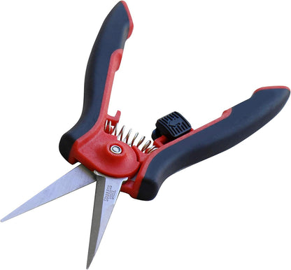 TABOR TOOLS K7A Straight Pruning Shears with Carbon Steel Blades, Florist Scissors, Multi-Tasking Garden Snips for Arranging Flowers, Trimming Plants and Harvesting Herbs, Fruits or Vegetables.