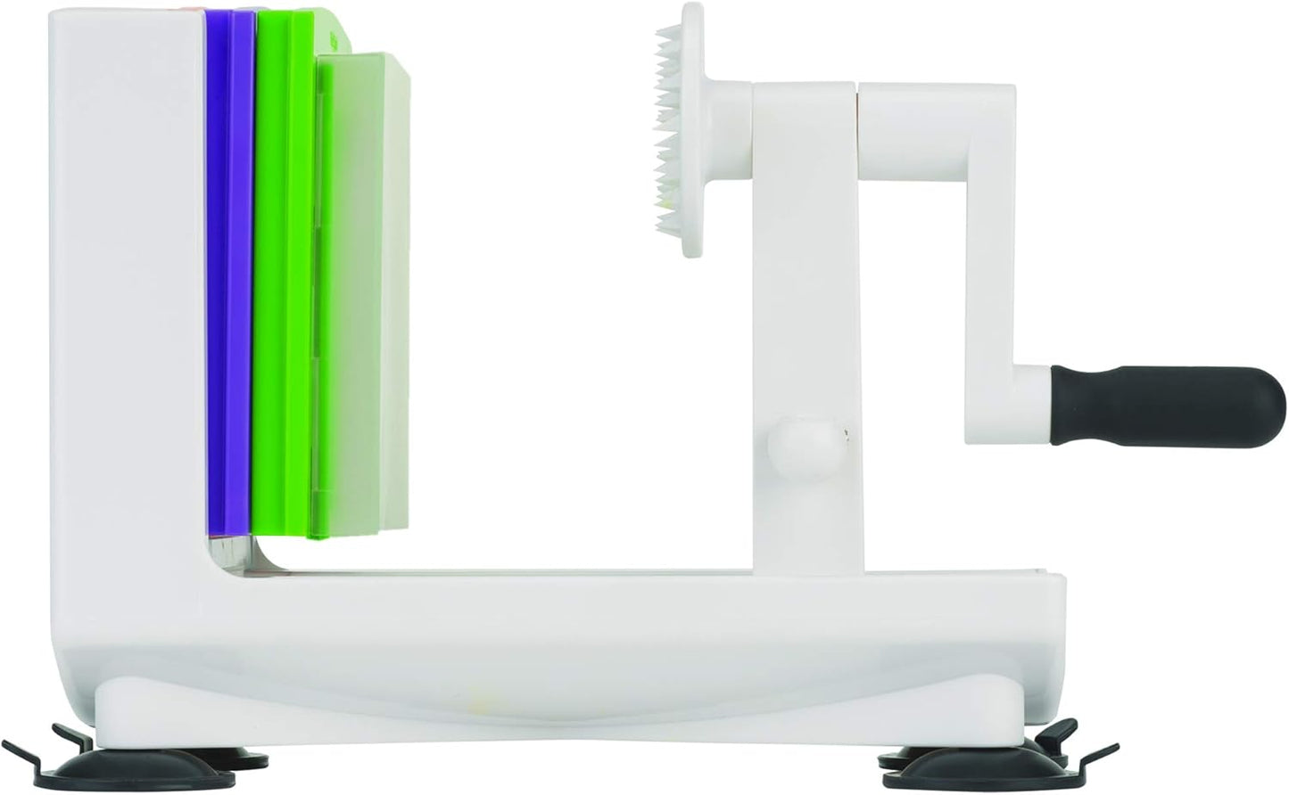 Goodcook 10806 Veggie Spiralizer with interchangeable blades, 6", White