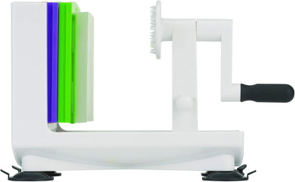 Goodcook 10806 Veggie Spiralizer with interchangeable blades, 6", White