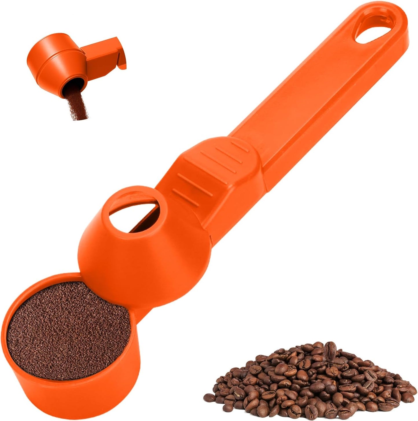 Palksky Coffee Scoop & Funnel for Reusable K Cup Refillable Coffee Pods, 2 Tablespoon Slide Coffee Measuring Funnel Scooper,1PCS