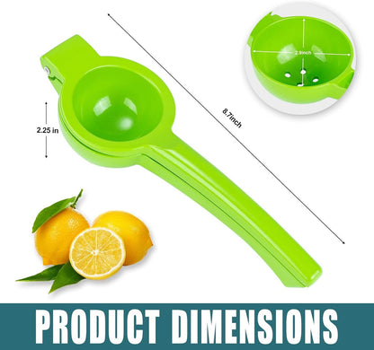 Y-ME Manual Juicer Citrus Lemon Squeezer, Fruit Juicer Lime Press Metal, Professional Hand Juicer Kitchen Tool(Yellow）