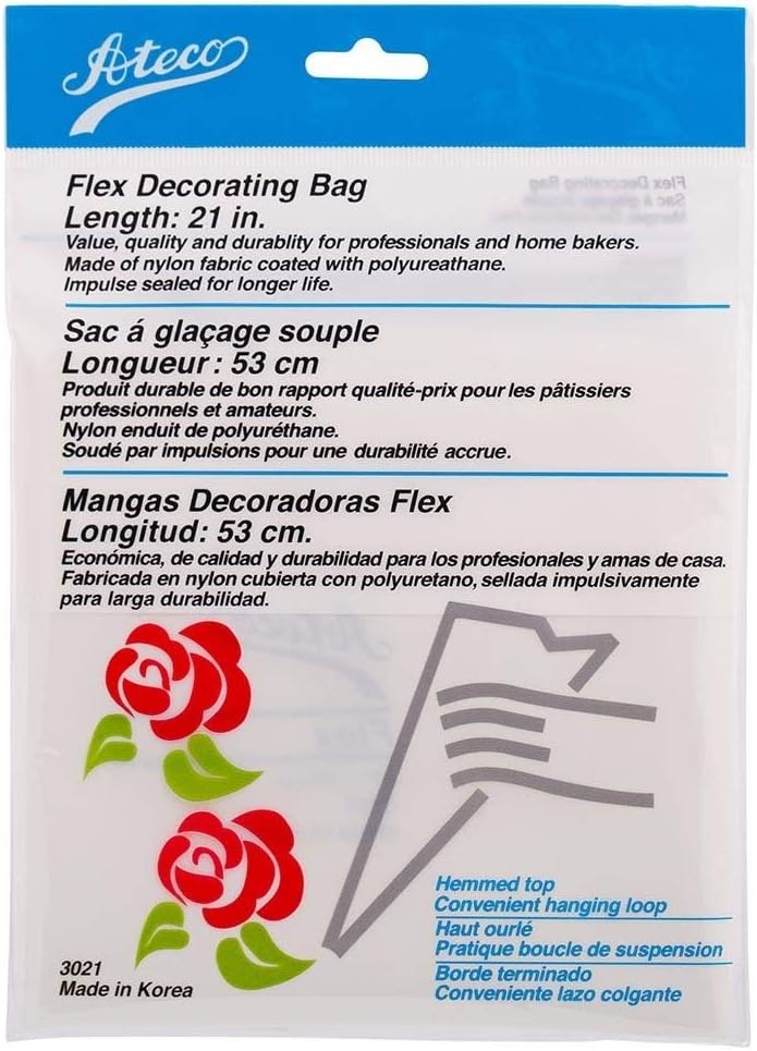 Ateco 3021 Flex Decorating Bag, Coated Nylon, 21-Inch, Reusable