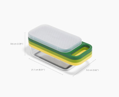 Joseph Joseph Multi-Prep Mini, 3-in-1 Compact space saving Vegetable Chopper & Dicer, Egg Slicer, 3 Stainless Steel Wire cutters