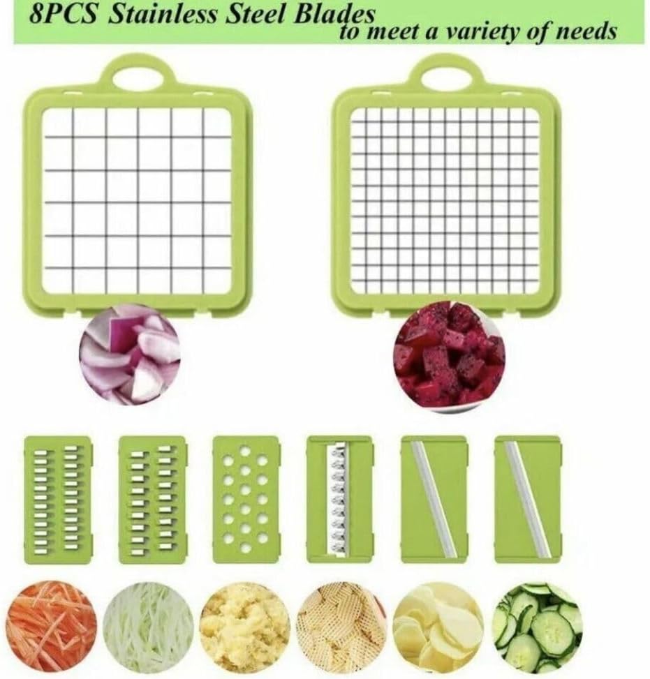 14 In 1 Fruit Vegetable Slicer Cutter Food Onion Veggie Dicer Chopper Kitchen