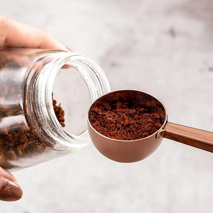 Coffee Scoop with Bag Clip, Multi-Function Milk Powder Measuring Spoon, 20ml (Black)