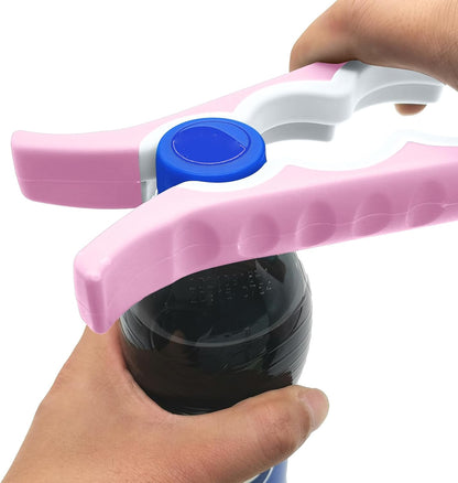 Otstar Jar Opener Bottle Opener and Can Opener for Weak hands, Seniors with Arthritis and Anyone with Low Strength, Mutil Jar Opener Get Lids Off Easily (Blue and Grey)
