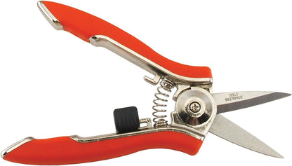 Dramm ColorPoint Stainless Steel Compact Garden Pruning Shears, Hand Pruner, Garden Clippers, with Heavy Duty Blade and Easy grip Handle, Yellow