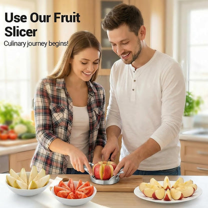 2026 New Stainless Steel Apple Corer Slicer, 8/12 Sharp Blades, Easy to Use & Time-Saving for Home Kitchen Fruit Prep (8 Blade)