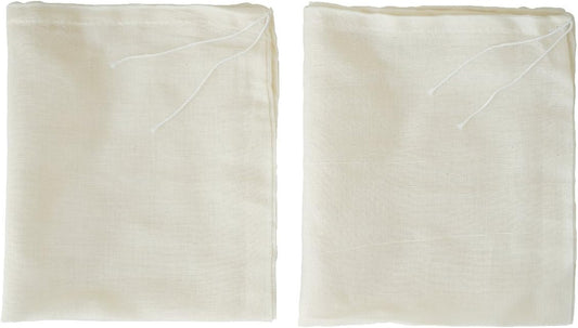 Cheesecloth Bags for Straining,Reusable Cold Brew Coffee Cheese Cloths Strainer,Large Nut Milk Tea Juice Bag,100% Natural Cotton Fine Mesh Filter Bags (X-Small,10 PACK)