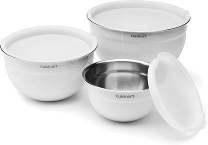 Cuisinart Mixing Bowl Set, Stainless Steel, 3-Piece, CTG-00-SMB