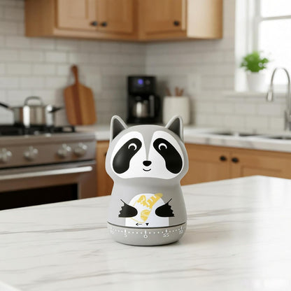 Mechanical Kitchen Timer,Cute,Novelty,60 Minutes Manual Countdown,Kitchen Classroom Learning Cooking (Orange Fox)