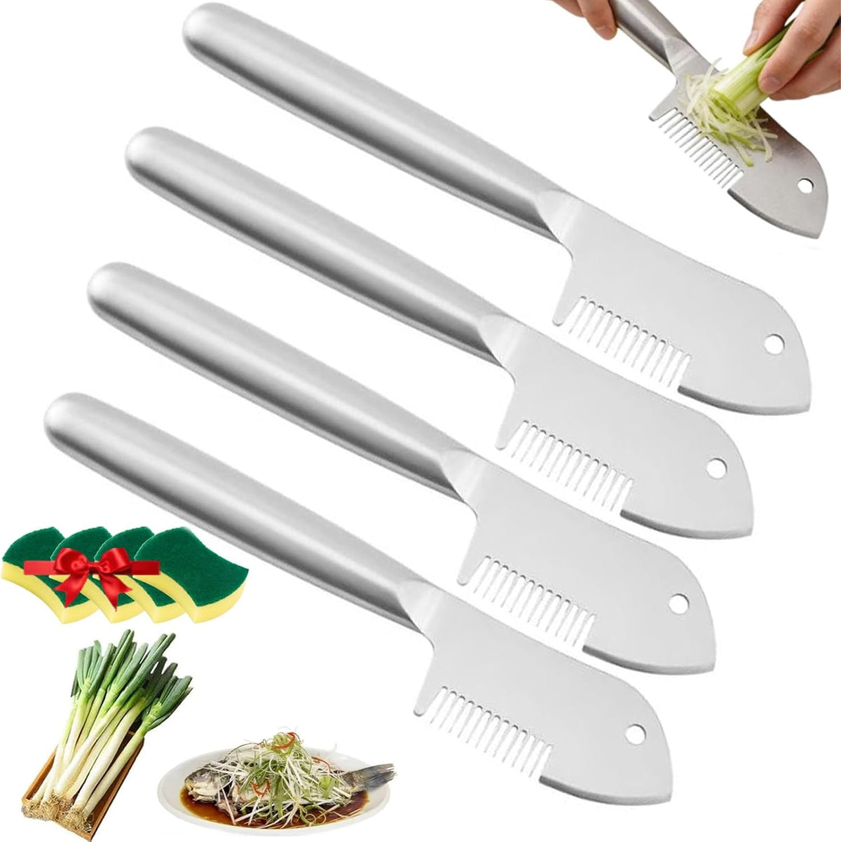 Stainless Steel Multi-purpose Julienne Peeler, Vegetable Peeler Slices for Fruit, Potatoes and Carrot, Kitchen Accessories (Peeler*1)