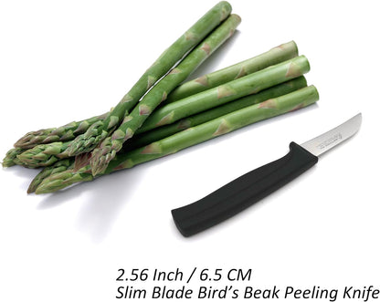 Tomato Knife, MATTSTONE HILL 5 Inch Serrated Kitchen Utility Knife, Red