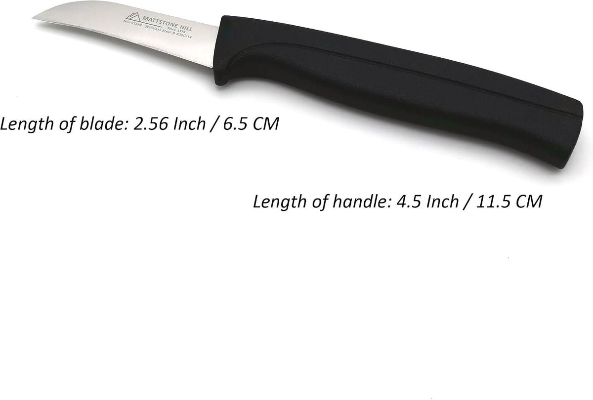 Tomato Knife, MATTSTONE HILL 5 Inch Serrated Kitchen Utility Knife, Red