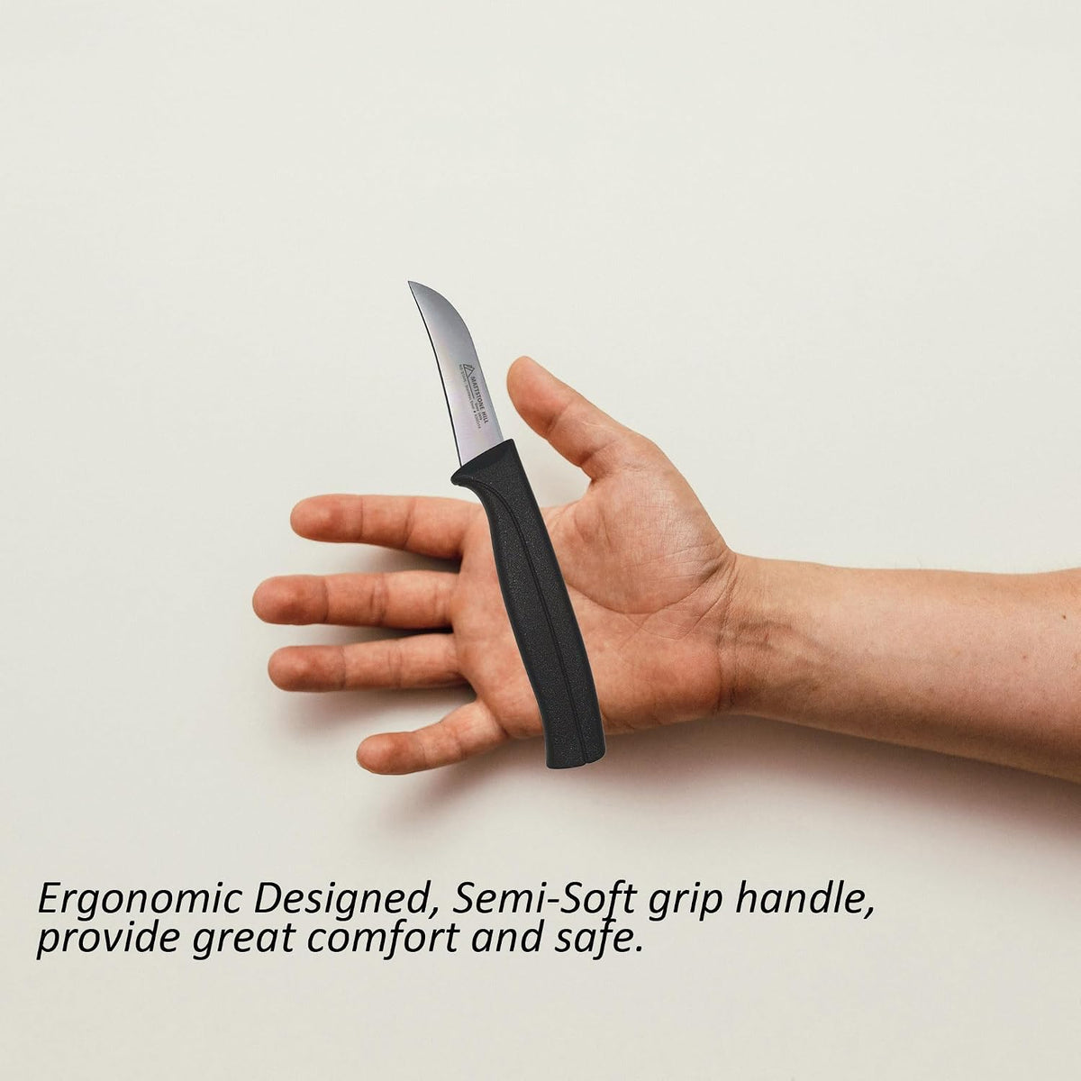 Tomato Knife, MATTSTONE HILL 5 Inch Serrated Kitchen Utility Knife, Red