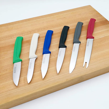 Tomato Knife, MATTSTONE HILL 5 Inch Serrated Kitchen Utility Knife, Red