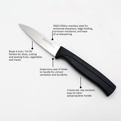 Tomato Knife, MATTSTONE HILL 5 Inch Serrated Kitchen Utility Knife, Red