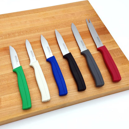 Tomato Knife, MATTSTONE HILL 5 Inch Serrated Kitchen Utility Knife, Red