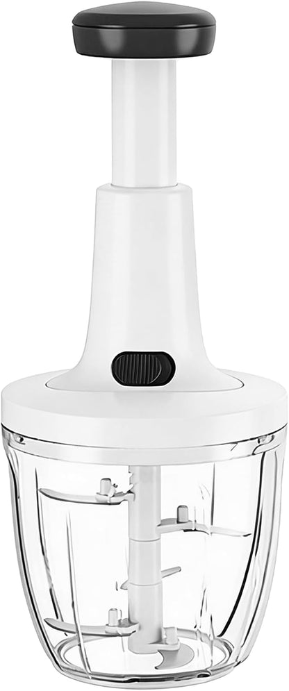 Manual Hand‑Push Food Chopper, Vegetable Dicer Mincer for Onion Garlic