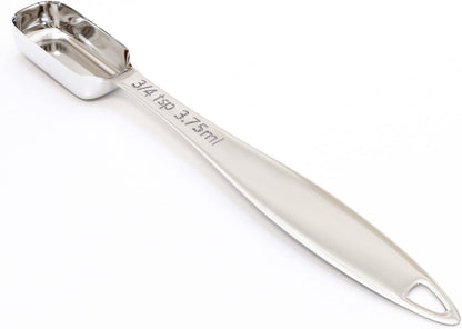 2PCS 1Teaspoon (1/3tbsp, 5ml) Single Measuring Spoon, Individual Stainless Steel Long Handle Measure Tablespoon Only
