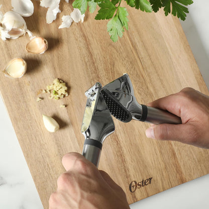 Chadswyck 7.7” Garlic Press, Stainless Steel Garlic Mincer & Crusher, Easy Squeeze, Dishwasher Safe