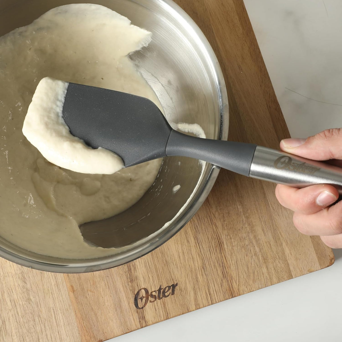 Chadswyck 7.7” Garlic Press, Stainless Steel Garlic Mincer & Crusher, Easy Squeeze, Dishwasher Safe