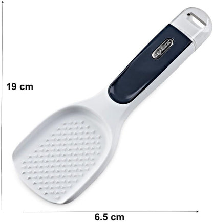 All Cheese Acid Etched Rotary Grater with Fine and Coarse Drums, 1-Pack, White