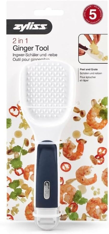 All Cheese Acid Etched Rotary Grater with Fine and Coarse Drums, 1-Pack, White