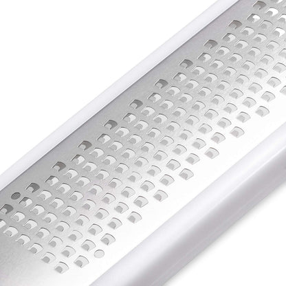 All Cheese Acid Etched Rotary Grater with Fine and Coarse Drums, 1-Pack, White