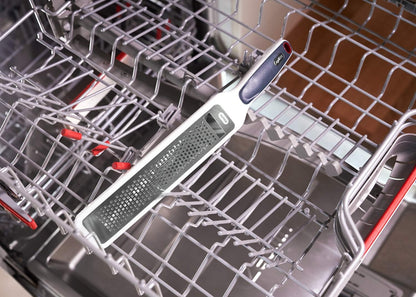 All Cheese Acid Etched Rotary Grater with Fine and Coarse Drums, 1-Pack, White