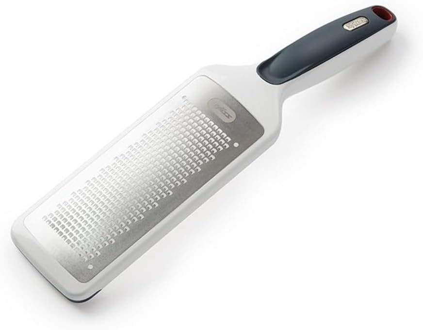 All Cheese Acid Etched Rotary Grater with Fine and Coarse Drums, 1-Pack, White