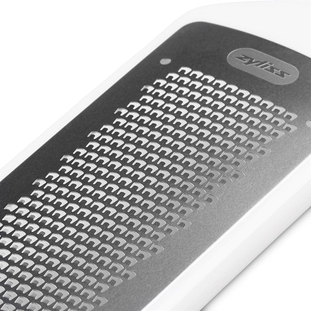 All Cheese Acid Etched Rotary Grater with Fine and Coarse Drums, 1-Pack, White