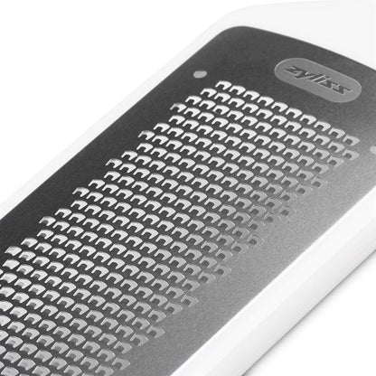 All Cheese Acid Etched Rotary Grater with Fine and Coarse Drums, 1-Pack, White