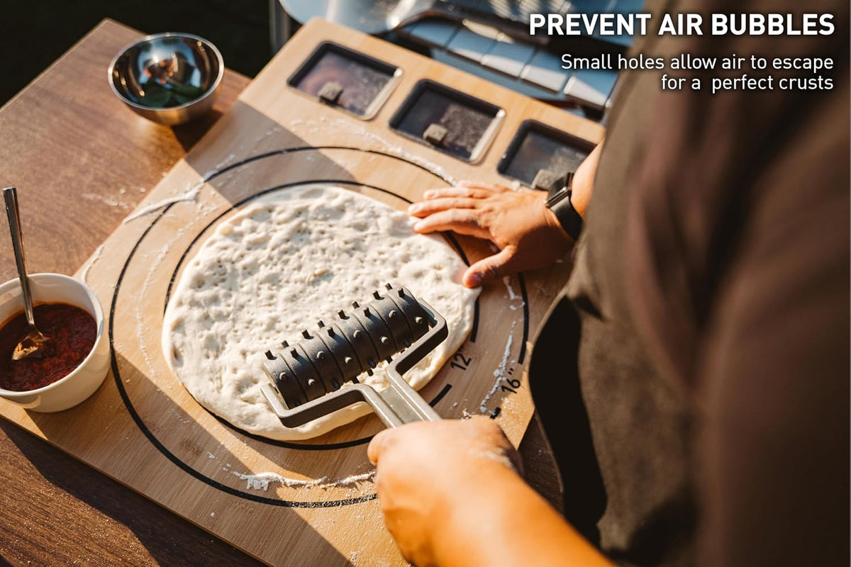 Pi Pizza Docker | Prevents Air Bubbles & Creates a Uniform Crust for Even Cooking, Achieve Perfect Crust Every Time, Essential Pizza Tool, Polypropylene