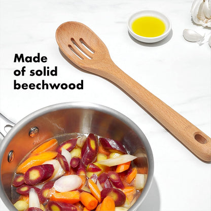 Good Grips Wooden Utensil Set for Cooking, 3-Piece
