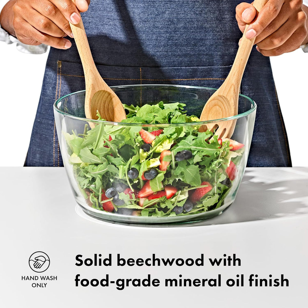 Good Grips Wooden Utensil Set for Cooking, 3-Piece