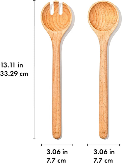 Good Grips Wooden Utensil Set for Cooking, 3-Piece