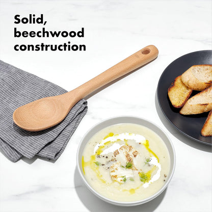 Good Grips Wooden Utensil Set for Cooking, 3-Piece