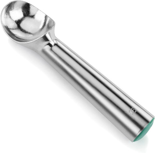 Commercial Ice Cream Dipper Scoop, Aluminum Portion Scoop with Color-Coded Handle, Hand Wash Only, Size 16, 2.5 oz