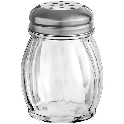 3.5-Inch Glass Shaker with Chrome Plated Perforated Lid