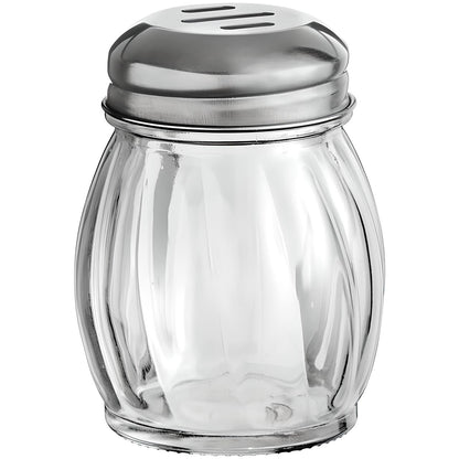 3.5-Inch Glass Shaker with Chrome Plated Perforated Lid