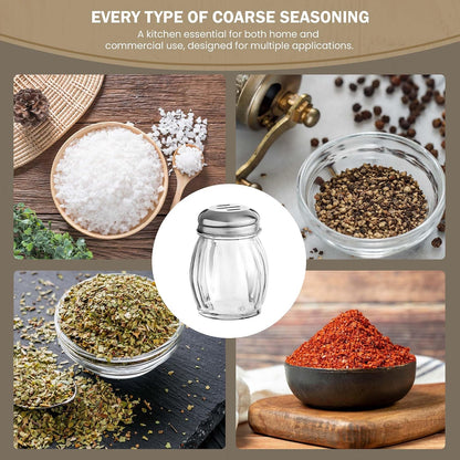 3.5-Inch Glass Shaker with Chrome Plated Perforated Lid
