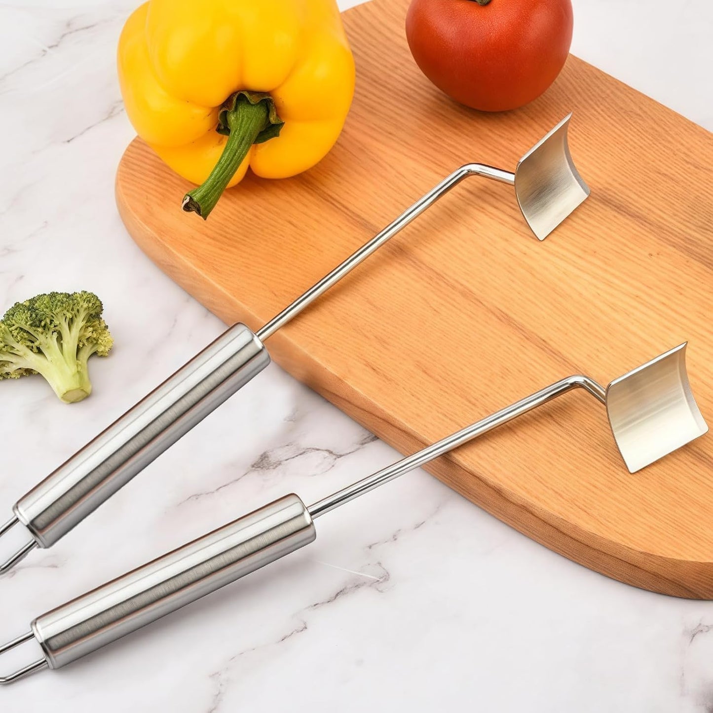 2-Pack Premium Stainless Steel Corn Cob Stripper Tool, Corn Kernel Remover & Peeler for Corn on the Cob, Handy Kitchen Gadget for Fast & Clean Corn Kernel Cutting and Stripping