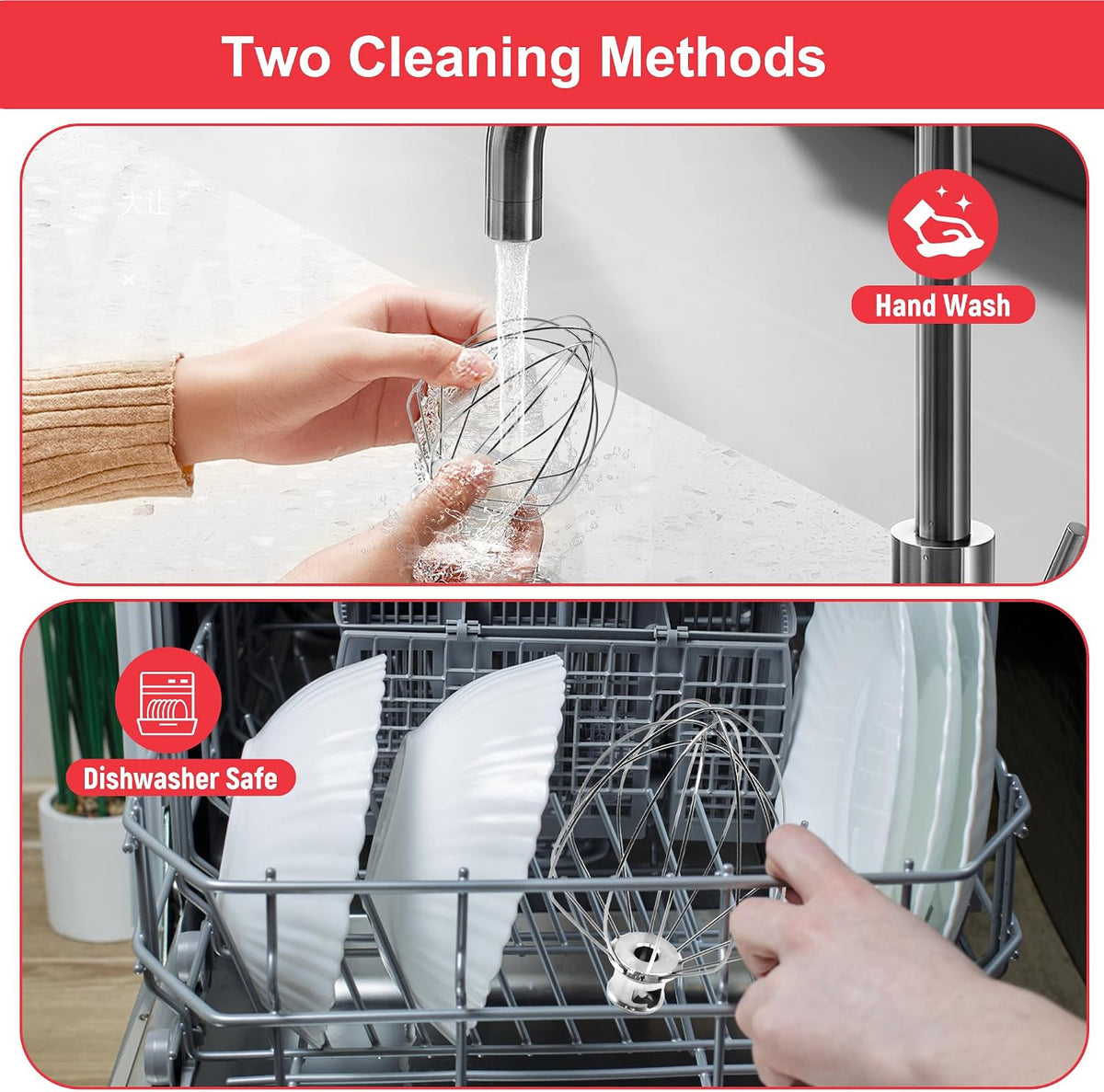 Stainless Steel Accessories for KitchenAid 4.5-5 Qt Tilt-Head Mixer