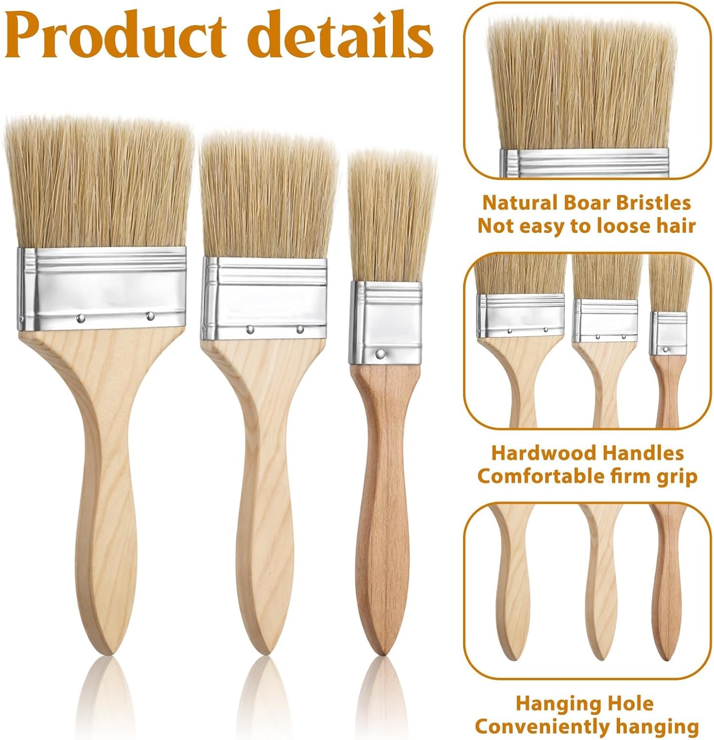 3 PCS Pastry Brush Basting Brush for Cooking Brushes | Oil Brushes for Cooking Kitchen Sauce Oil, Butter, Sauce