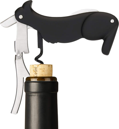 Bald Eagle Corkscrew Wine Opener, Winged Design with Easy Grip Soft Touch Wings, Stainless Steel and Plastic with Sharp Screw for Wine Bottles, Home Bar, Kitchen, Novelty Gifts