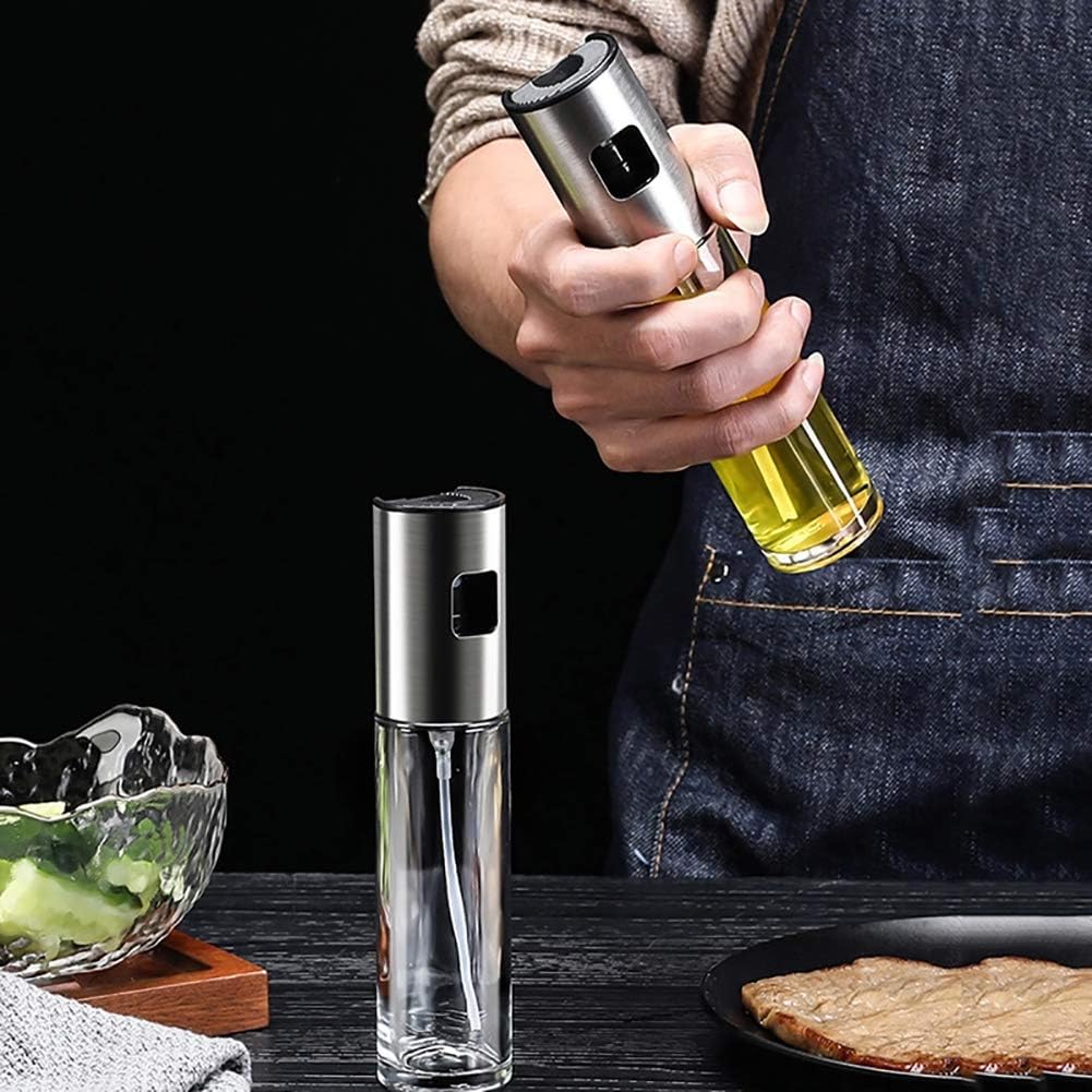 Oil Sprayer for Cooking Olive Oil Sprayer Mister for Air Fryer Vegetable Vinegar Oil Portable Mini Kitchen Gadgets for Baking,Salad,Grilling,BBQ,Roasting(1 Pack)