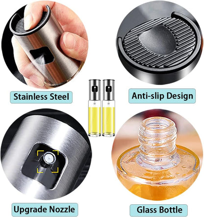 Oil Sprayer for Cooking Olive Oil Sprayer Mister for Air Fryer Vegetable Vinegar Oil Portable Mini Kitchen Gadgets for Baking,Salad,Grilling,BBQ,Roasting(1 Pack)