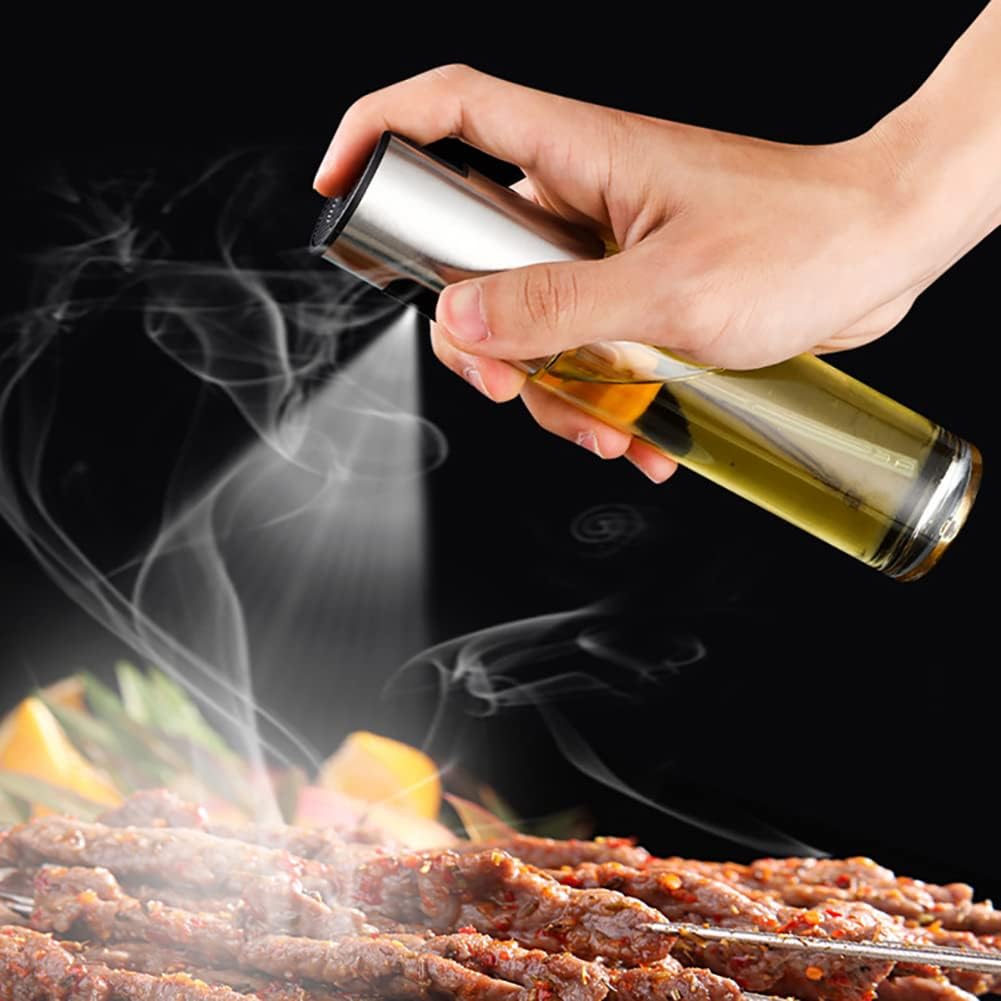 Oil Sprayer for Cooking Olive Oil Sprayer Mister for Air Fryer Vegetable Vinegar Oil Portable Mini Kitchen Gadgets for Baking,Salad,Grilling,BBQ,Roasting(1 Pack)